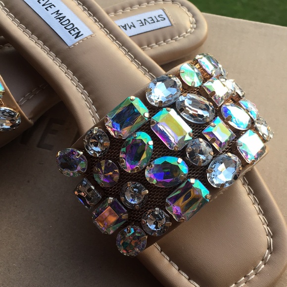 💕HP💎Steve Maddens Beautiful Crystal Stone Sli - Picture 3 of 16